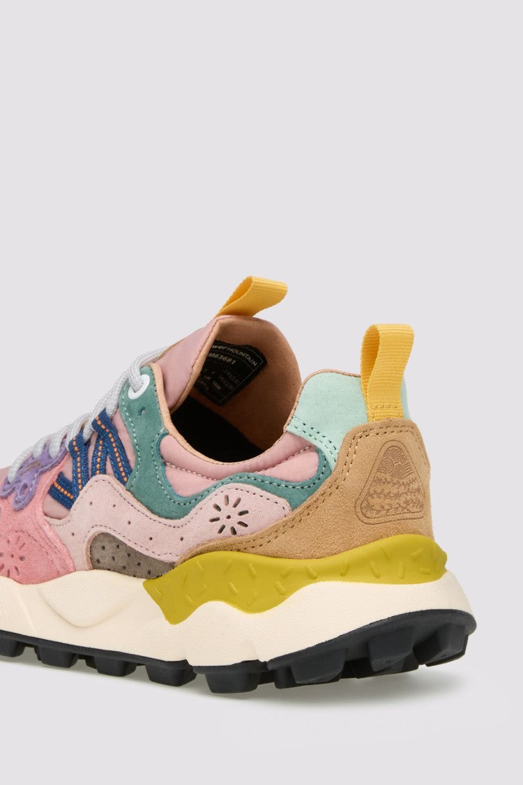 Flower Mountain Multi-Layered Sneakers With Pastel Overlays And Chunky Sole