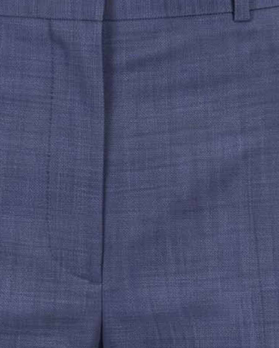Max Mara Tailored Pressed Crease Wool Straight-Leg Trousers