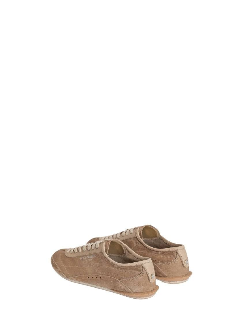 Dolce & Gabbana Low-Profile Calf Leather Sneakers With Tonal Laces