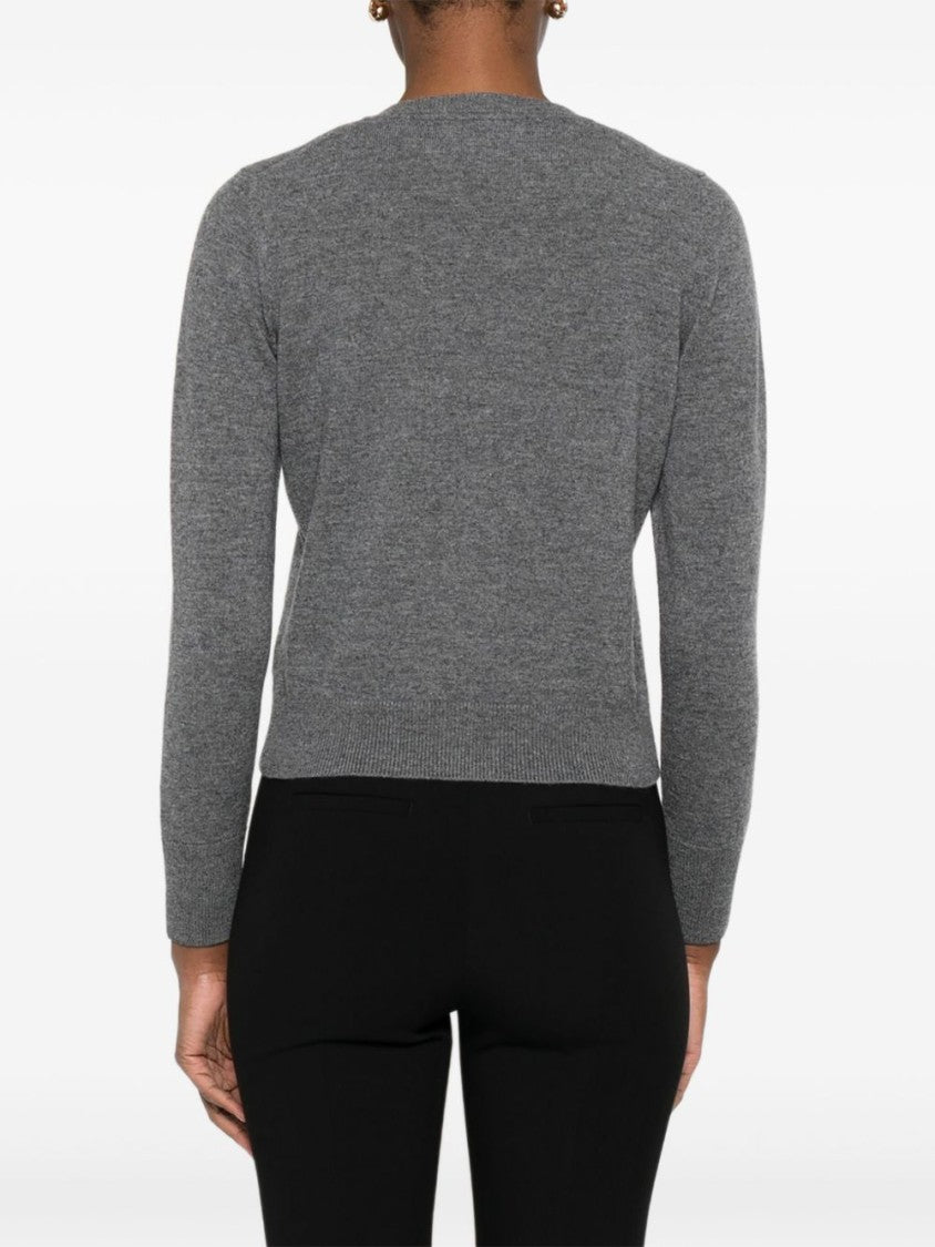 Alpha Studio Medium-Gray Geelong Wool Sweater