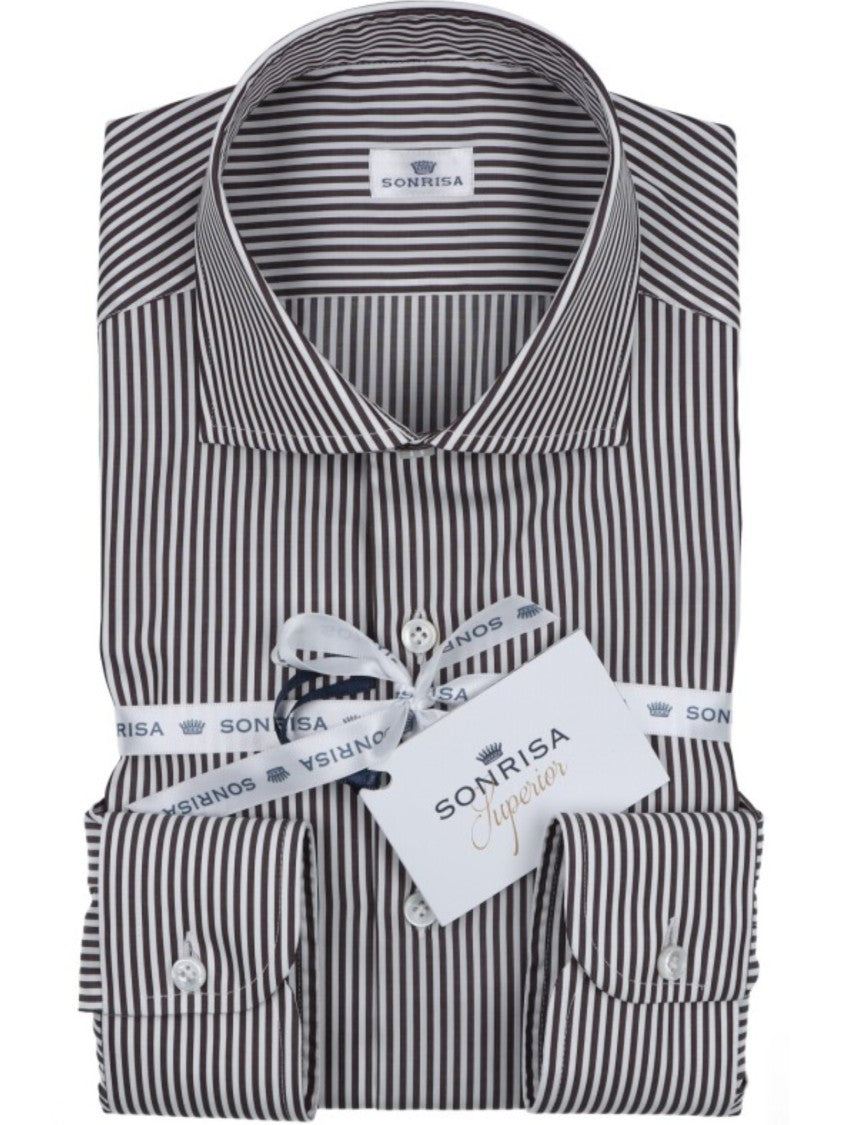 Sonrisa Vertical Striped Long-Sleeve Shirt