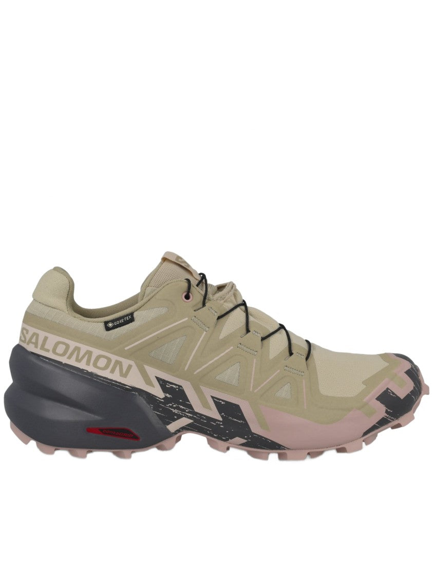 Salomon Trail-Ready Beige Gtx Shoes With Padded Collar