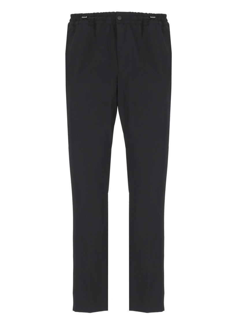 Pt Torino Black Wool Trousers
