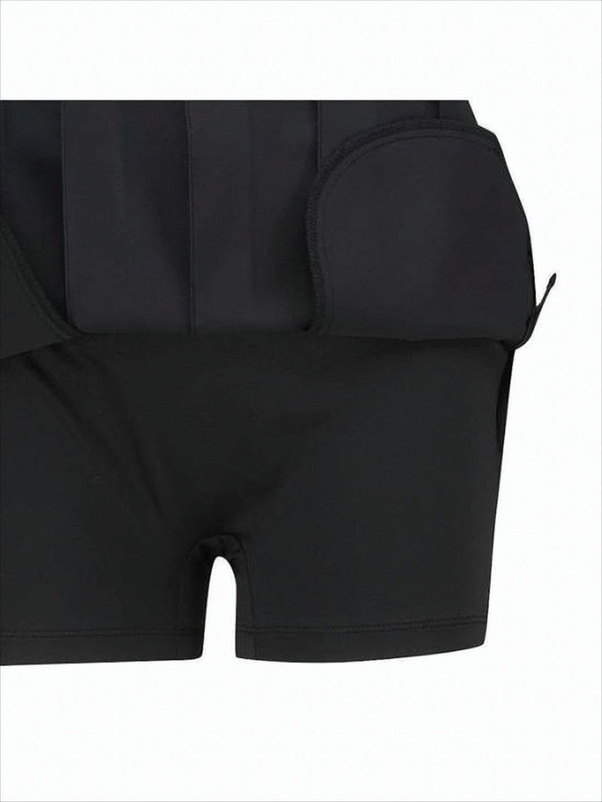 Vice Golf Pleated Black Skirt With Structured Waistband And Discreet Pockets