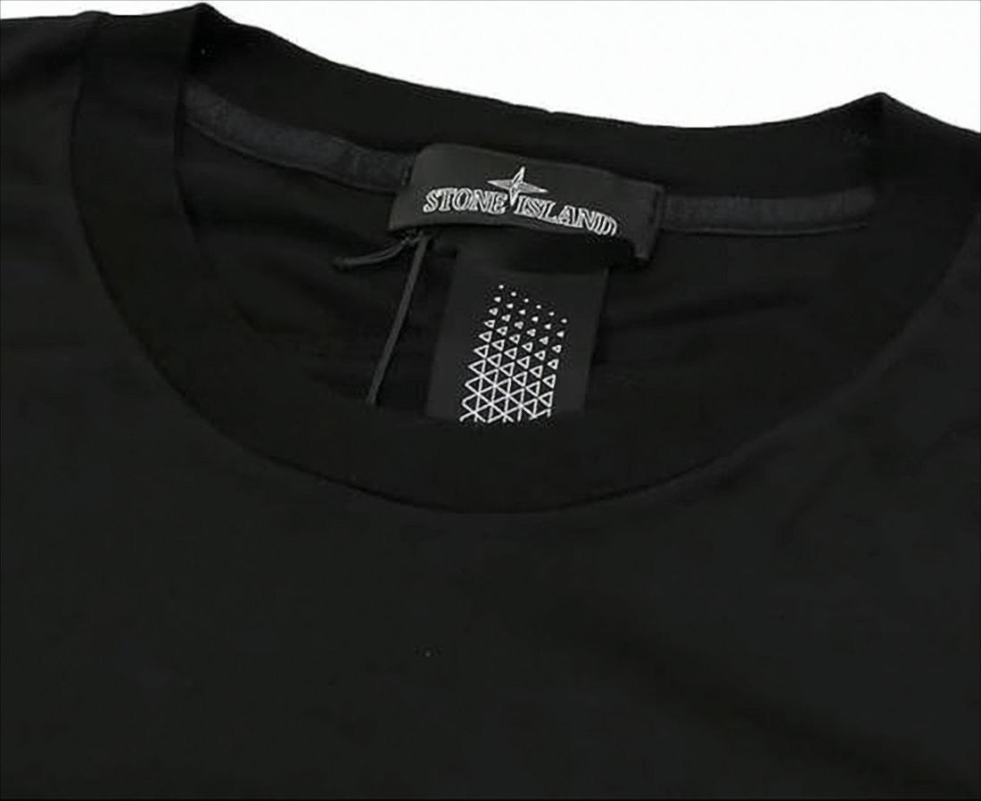 Stone Island Black Short-Sleeve T-Shirt With Subtle Logo Detail
