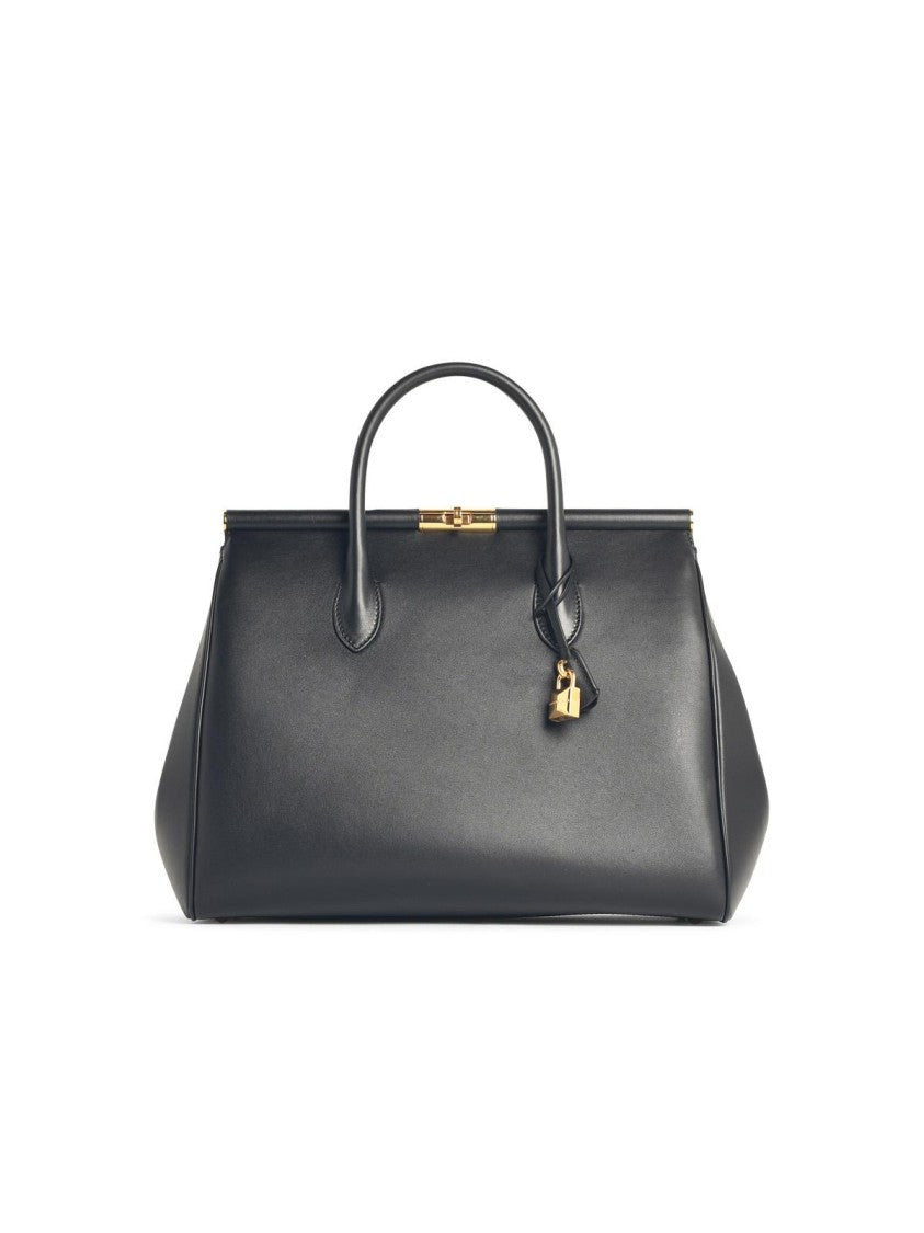 Dolce & Gabbana New Sicily' Black Leather Bag