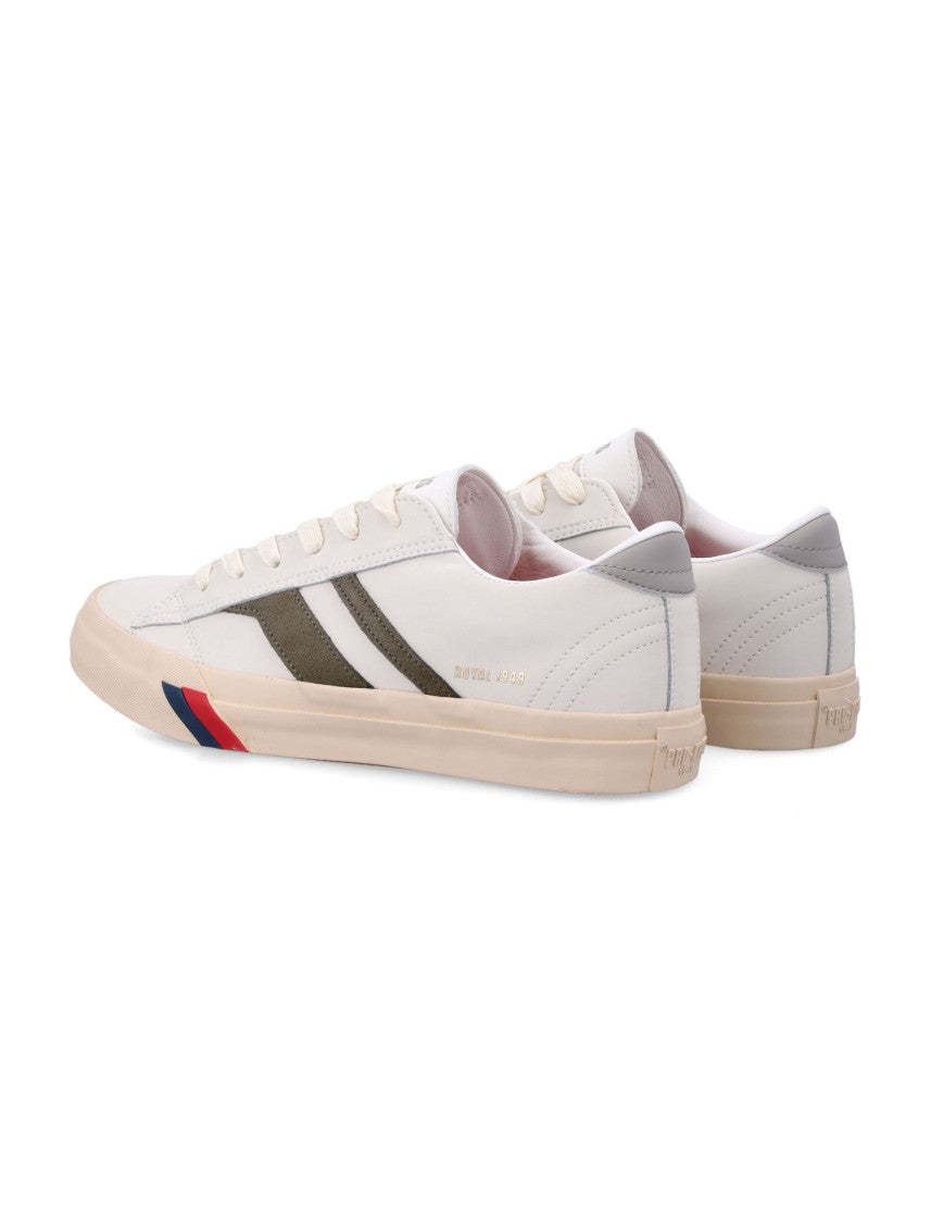 Pro-Keds Royal Classic Olive Green Stripe Low-Top Sneakers