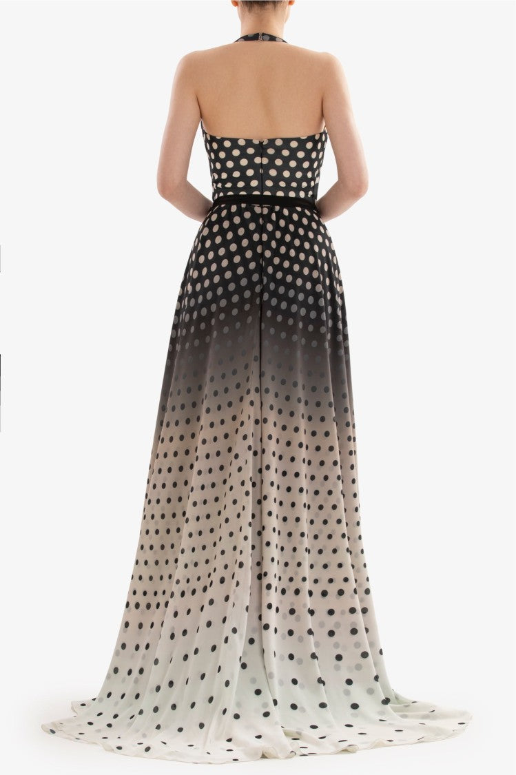 Saiid Kobeisy Gradient Printed Dress