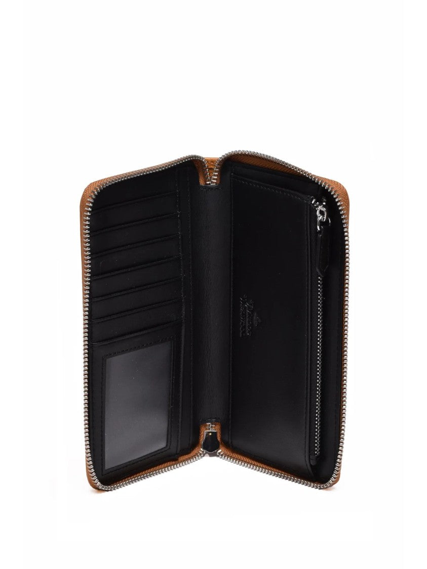 Vivienne Westwood Black Polyurethane Color-Contrast Wallet