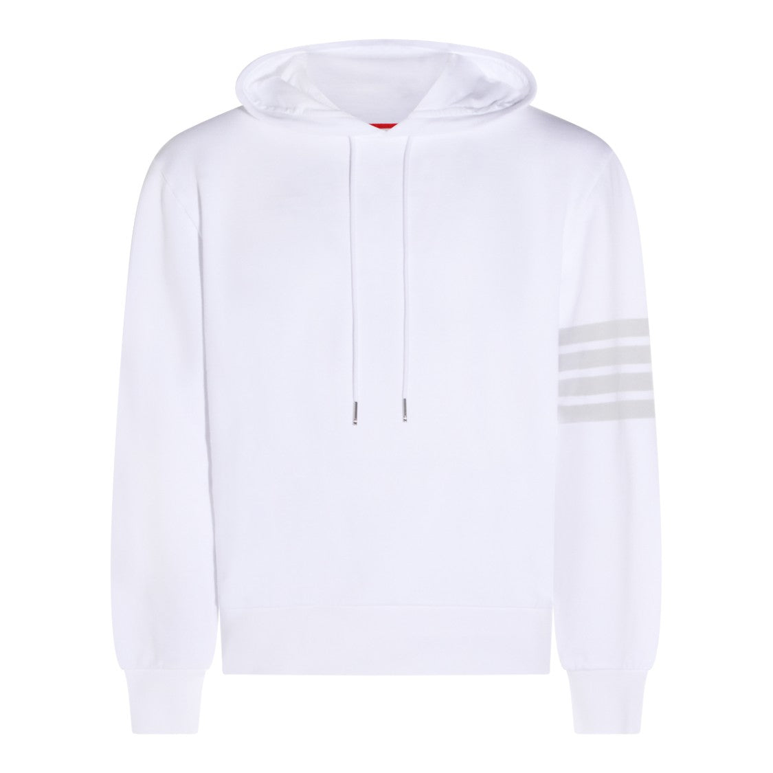 Thom Browne White Hooded Sweatshirt