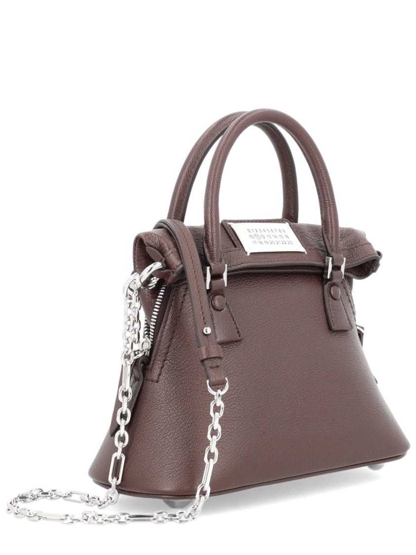 Maison Margiela Structured 5Ac Classique Leather Trapezoidal Bag