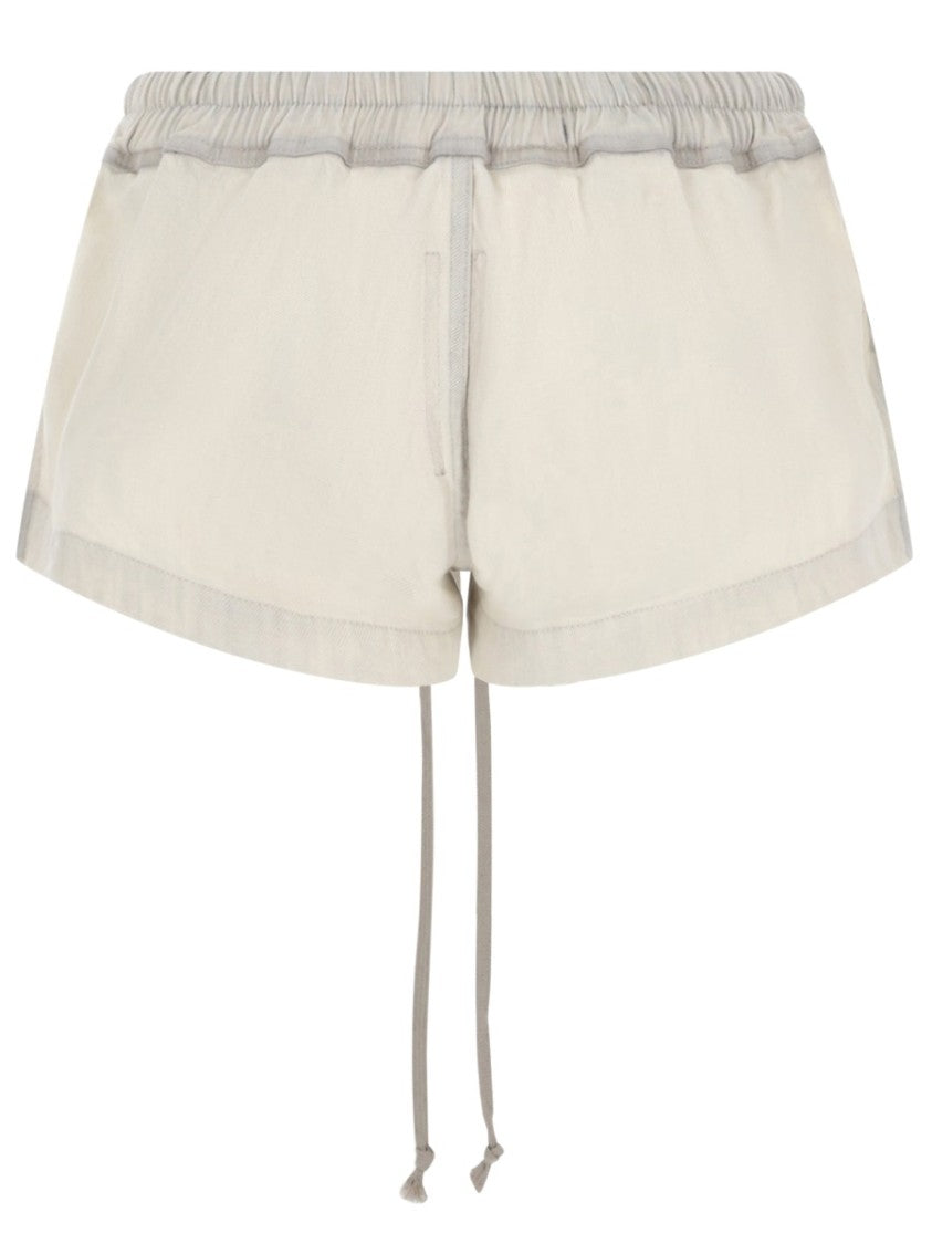 Drkshdw By Rick Owens Minimalistic Cotton Drawstring Shorts