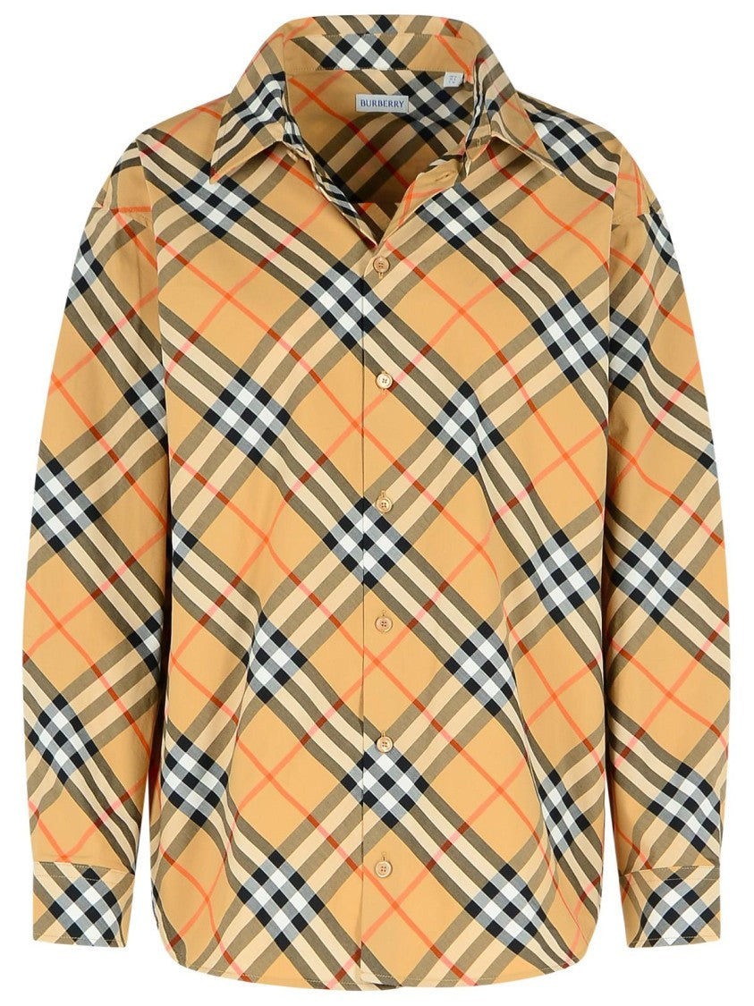Burberry 'Check' Beige Cotton Shirt