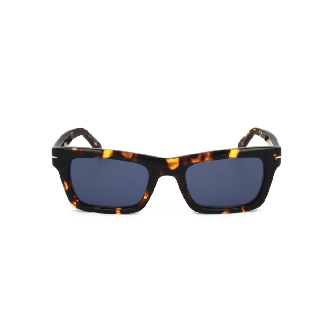 David Beckham Db 7091/S Bold Rectangular Tortoiseshell Sunglasses