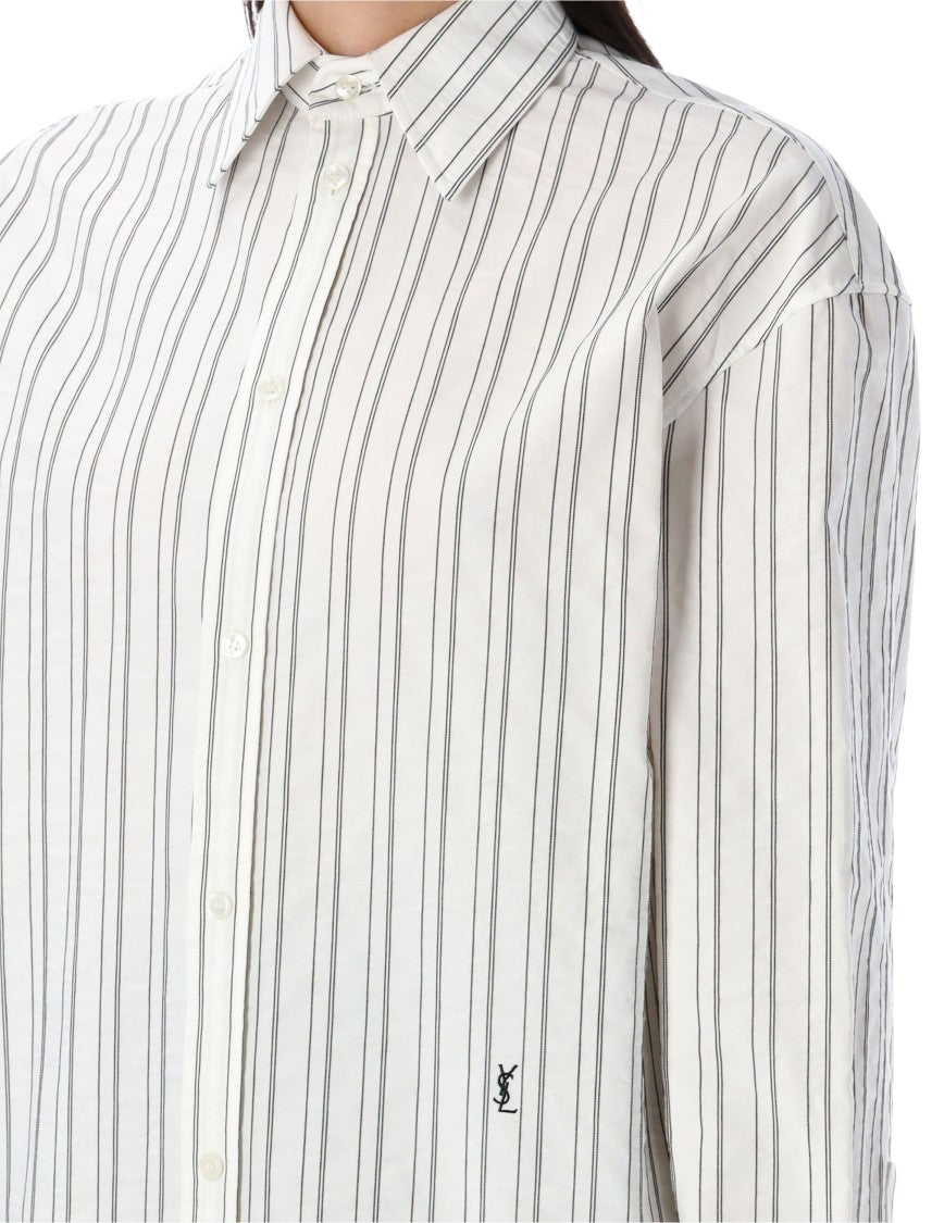 Saint Laurent Striped Cassandre Shirt