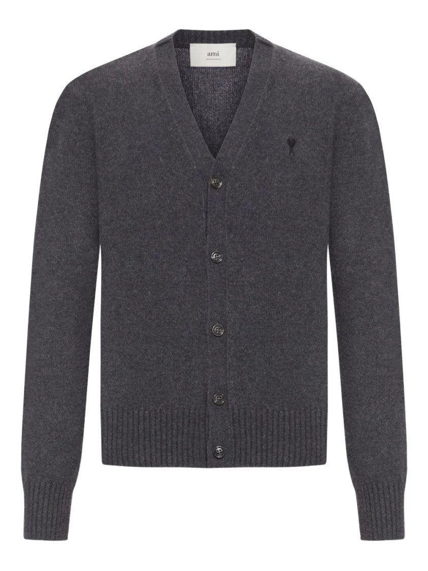 Ami Cashmere Buttoned Cardigan