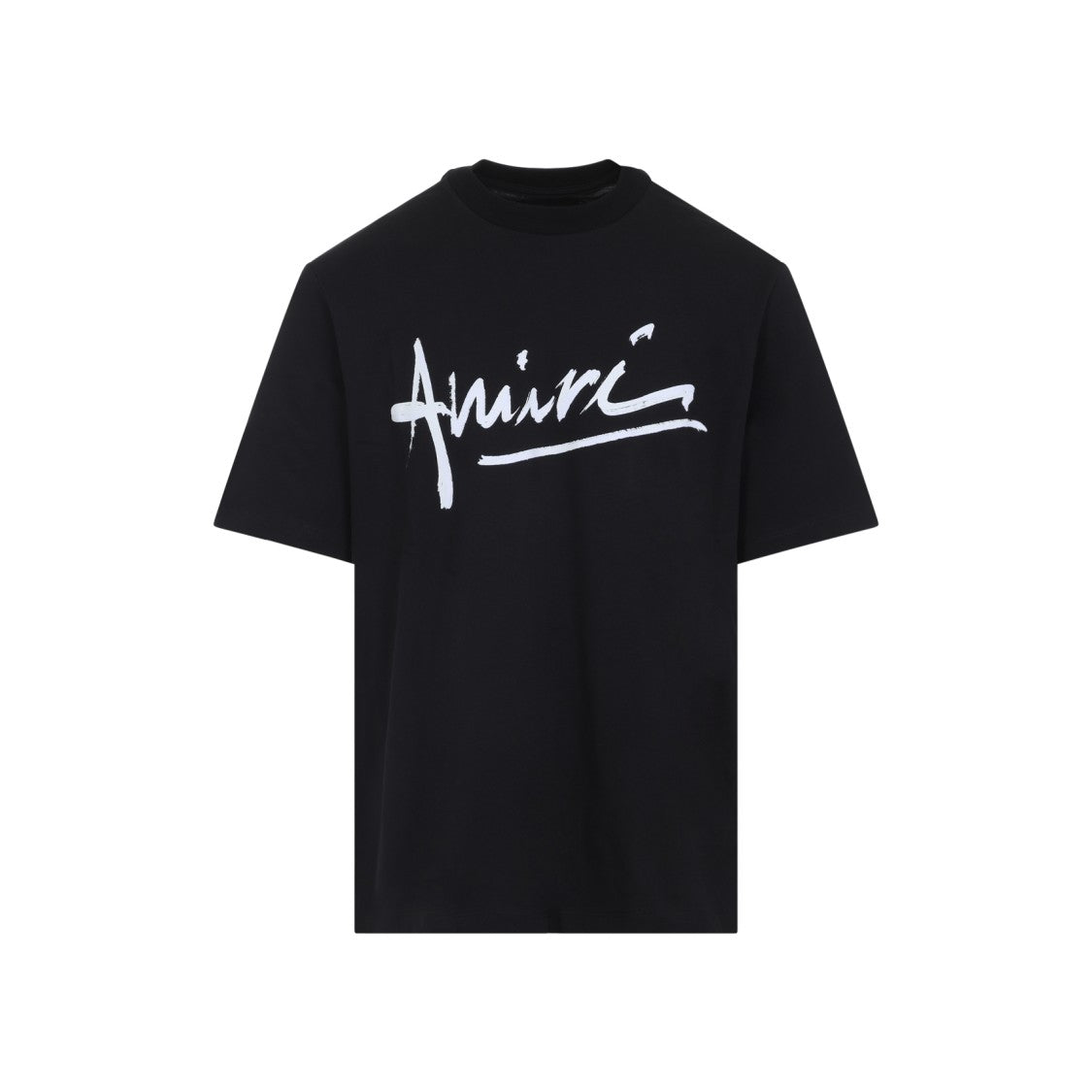 Amiri Cotton T-Shirt With Bold Brushstroke Logo