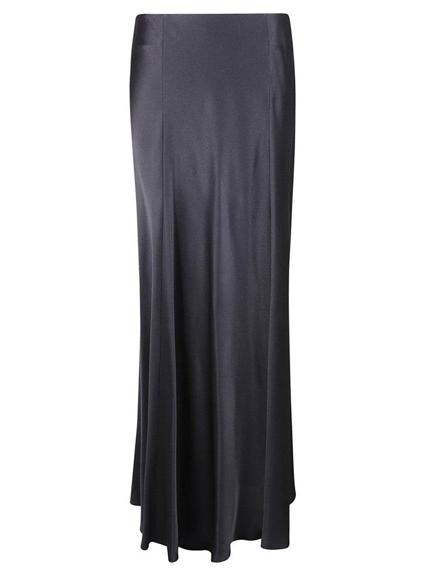 Alberta Ferretti High-Waisted Satin Finish Maxi Skirt