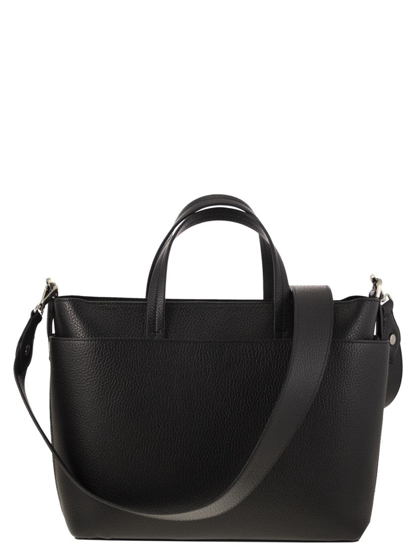 Fabiana Filippi Leather Bag With Diamond Thread