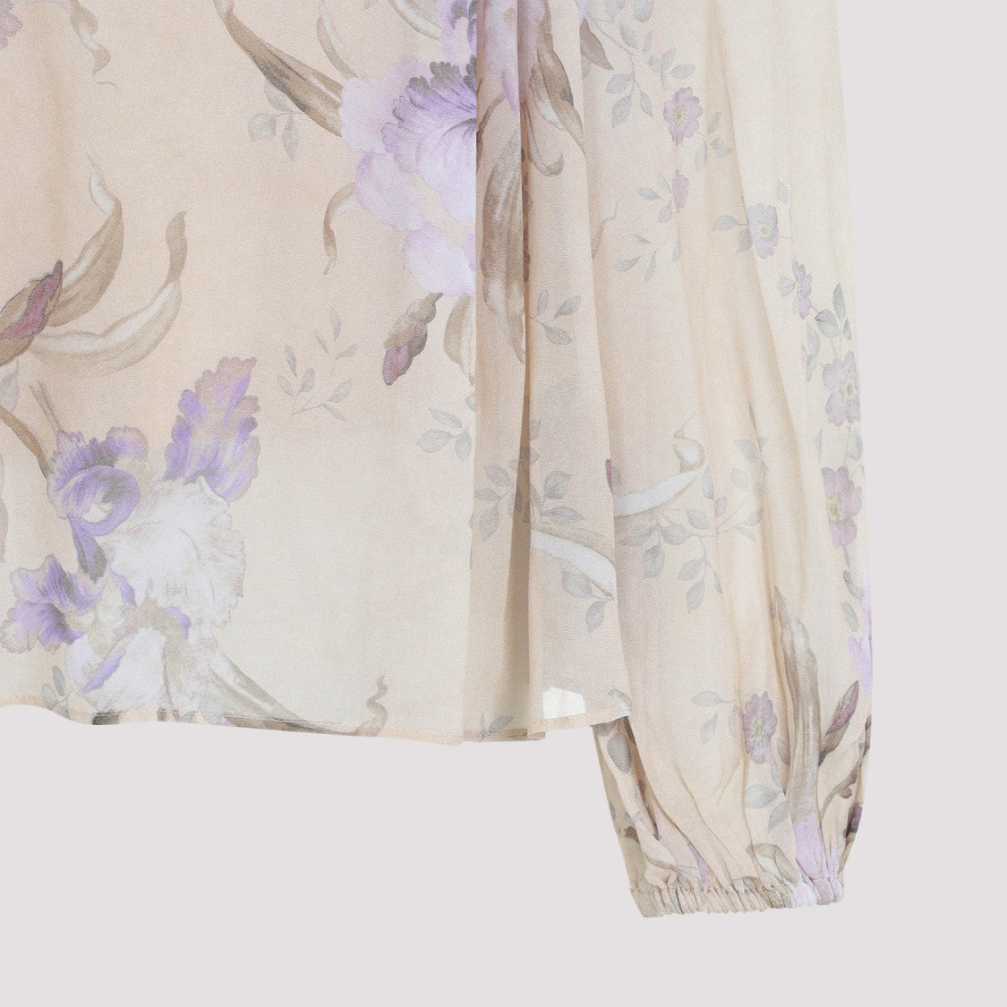 Zimmermann Gathered Neckline Floral Pattern Shirt
