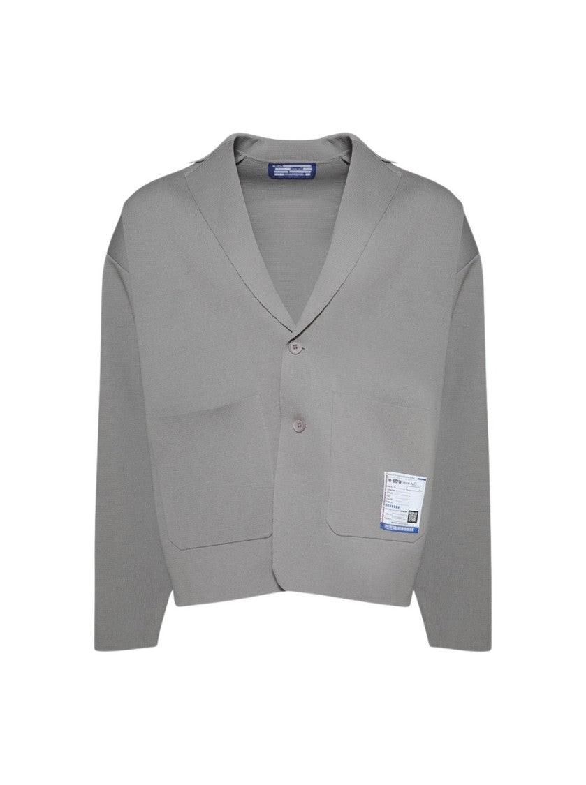 Maison Mihara Yasuhiro Milan Rib Jacket Light Grey
