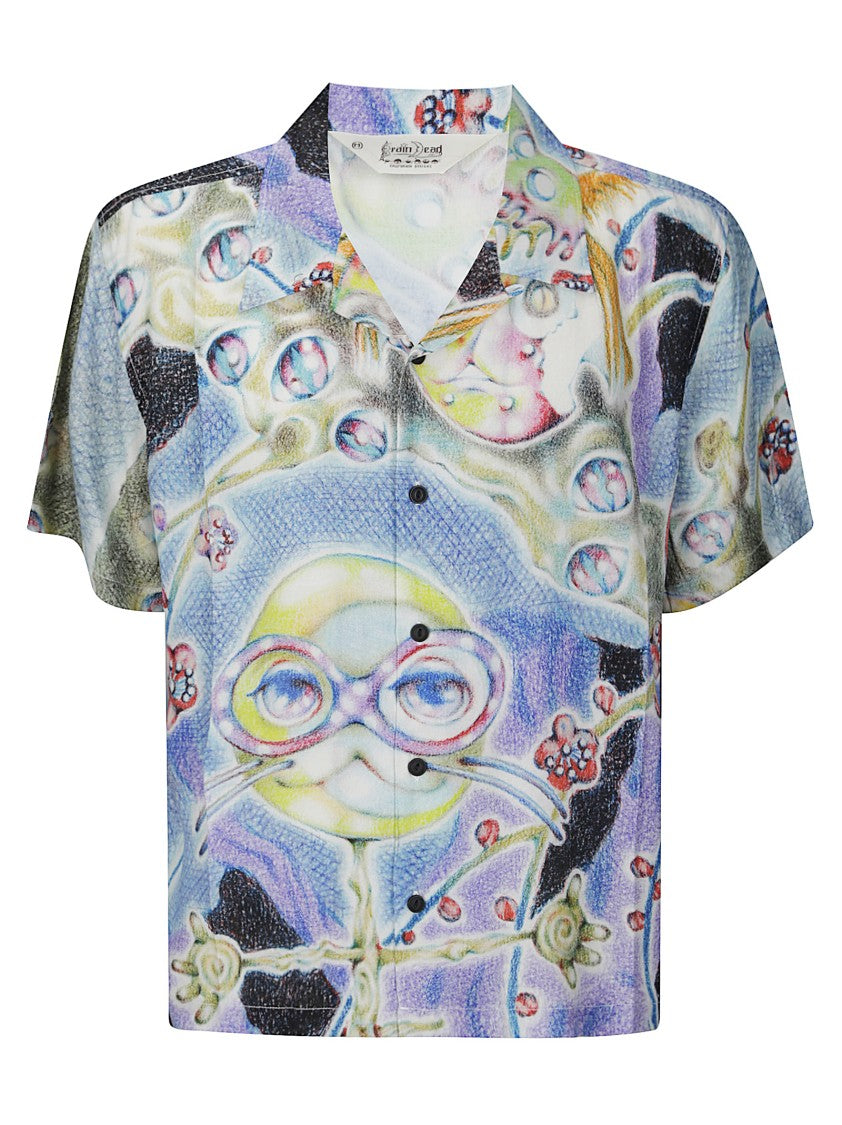 Brain Dead Aspen Eyes Short Sleeve Button Up Shirt