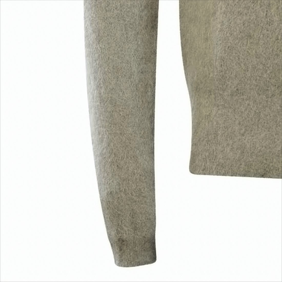 Ami Paris Soft Fuzzy Knit Sweater With Classic Crew Neckline