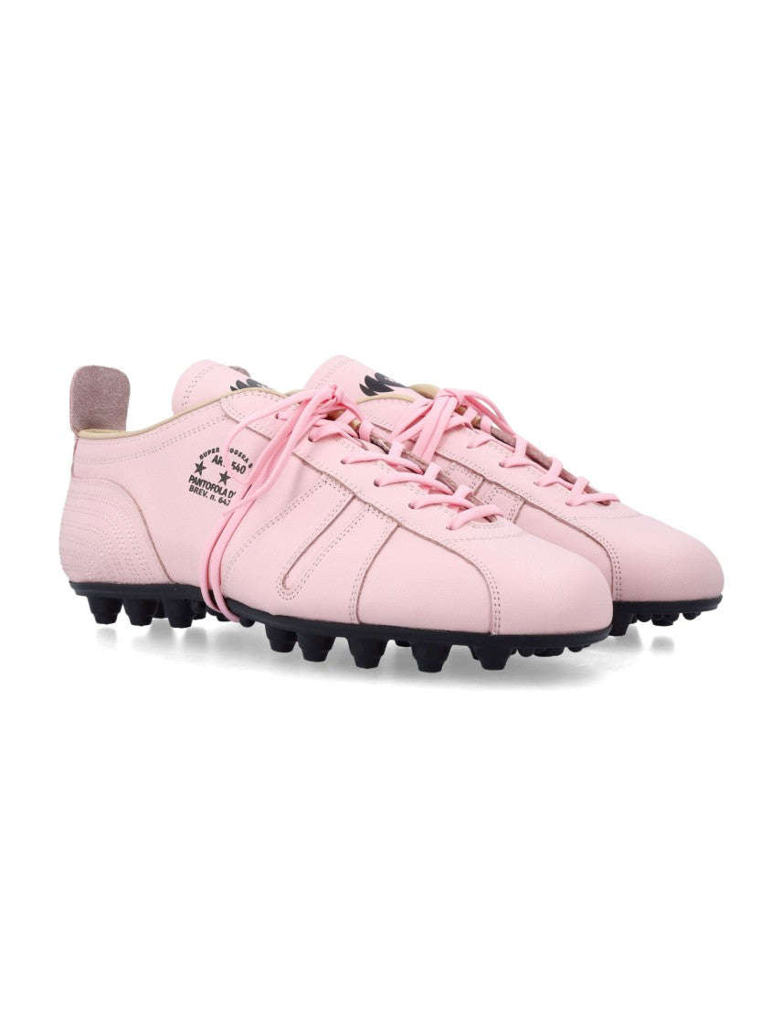 Pantofola D'oro 540 Football Inspired Pink Leather Sneakers
