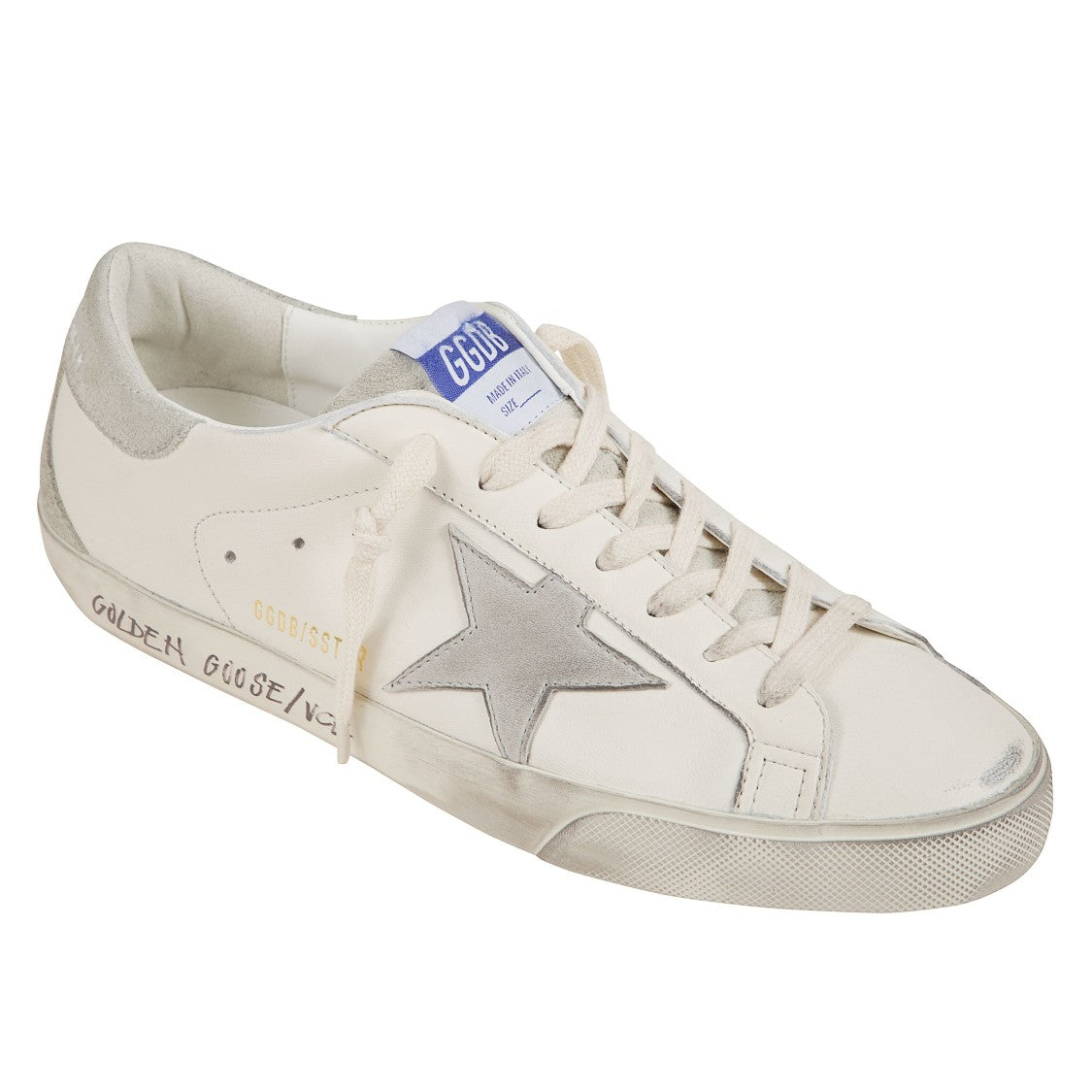 Golden Goose Leather Sneakers With Suede Inserts
