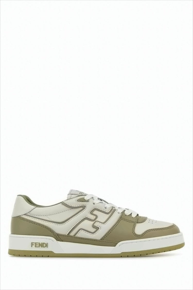 Fendi Low-Top Sneakers With Distinctive Logo Detail And Smooth Leather Panels