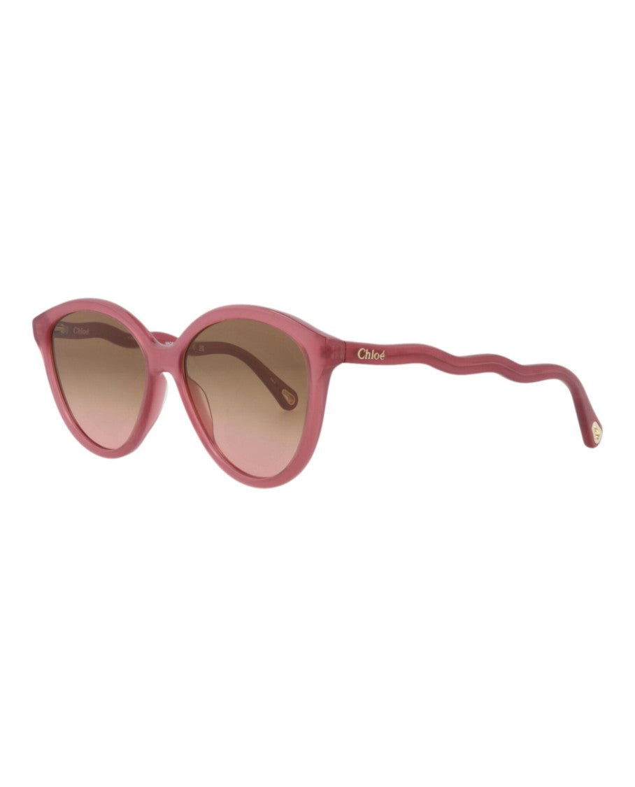 Chloé Round-Frame Bio Acetate Sunglasses