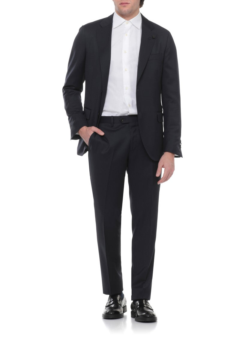 Lardini Pin Lapel Wool Suit