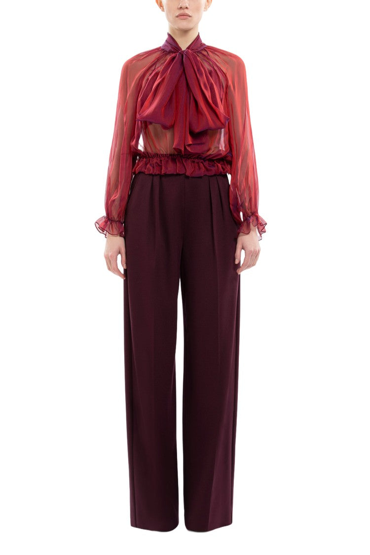 Saiid Kobeisy Chiffon Bow Chemise