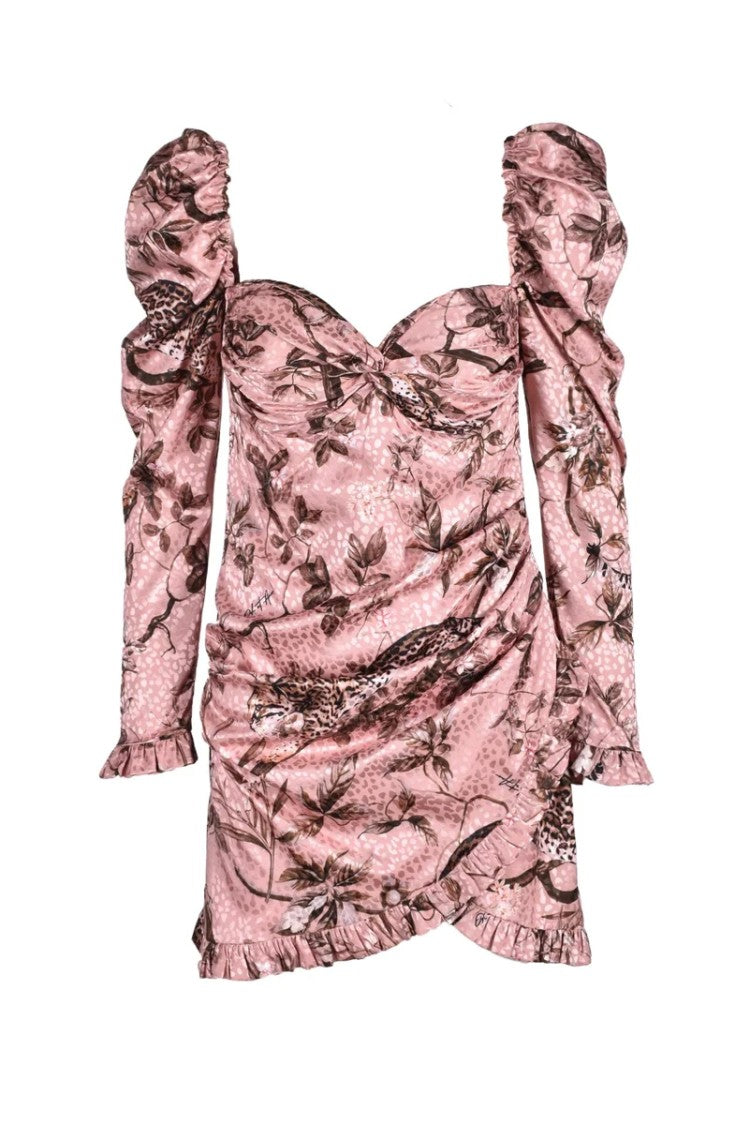 Odi Et Amo Mini Dress With Puffed Sleeves