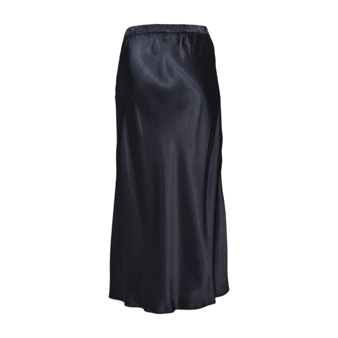 Aspesi Glossy Pure Viscose Satin Midi Pencil Skirt