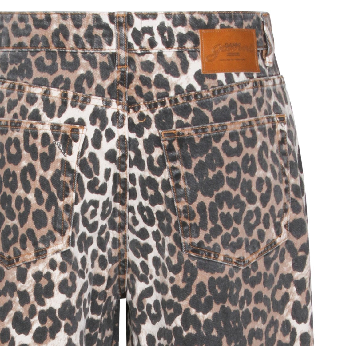 Ganni Straight-Leg Denim Jeans With Mid-Rise Waist And Timeless Finish