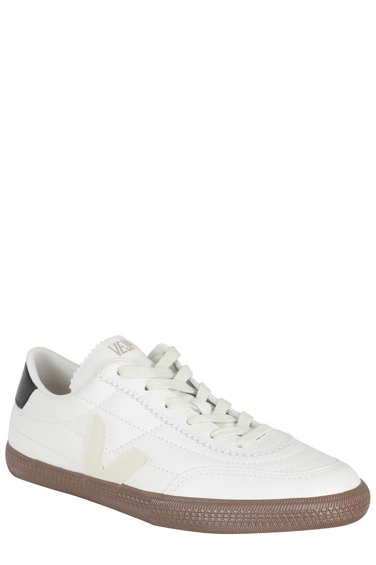 Veja White Panenka Ot Cream-Logo Leather Sneakers