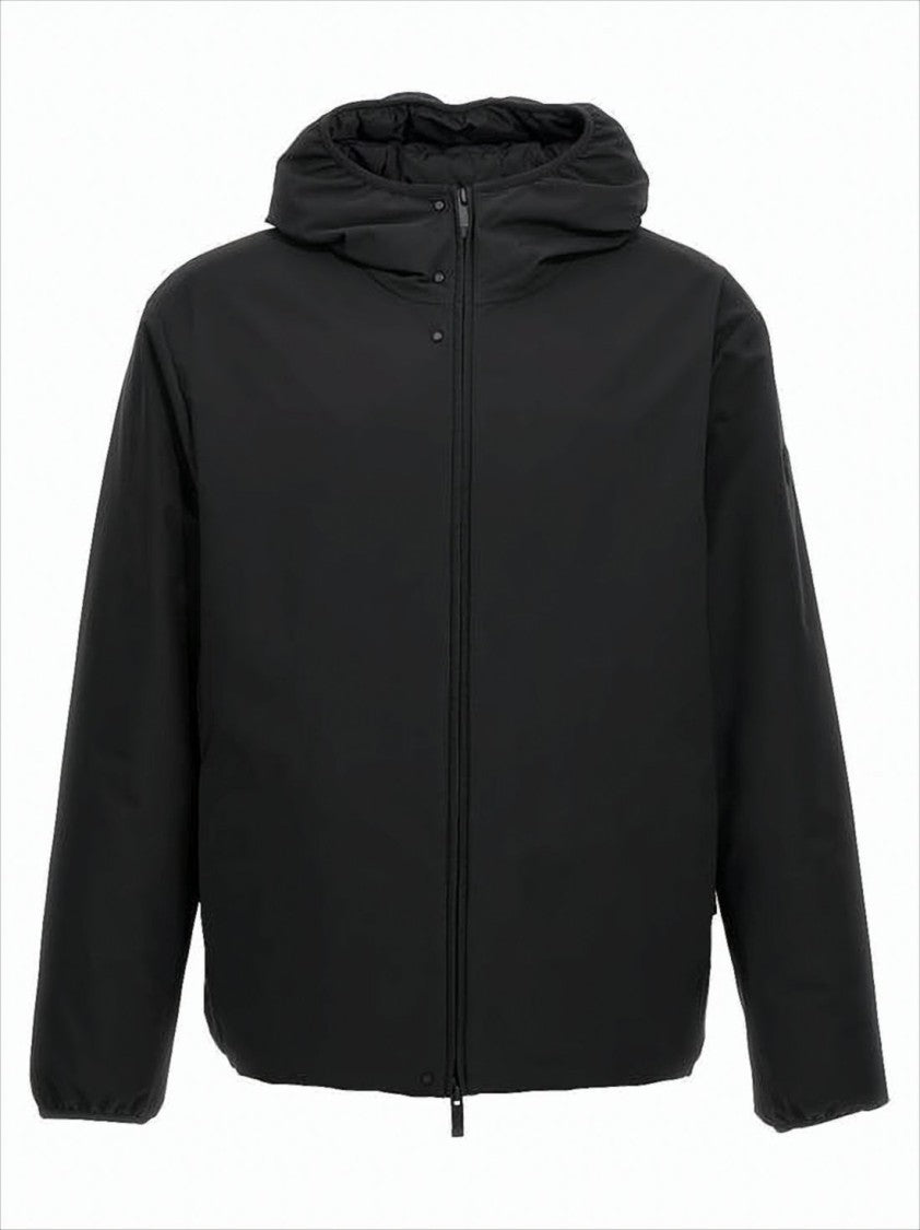 Moncler Matte Finish Cropped Padded Jacket With Hood