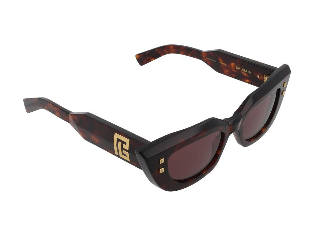 Balmain Tortoiseshell B-Aura Acetate Cat-Eye Sunglasses