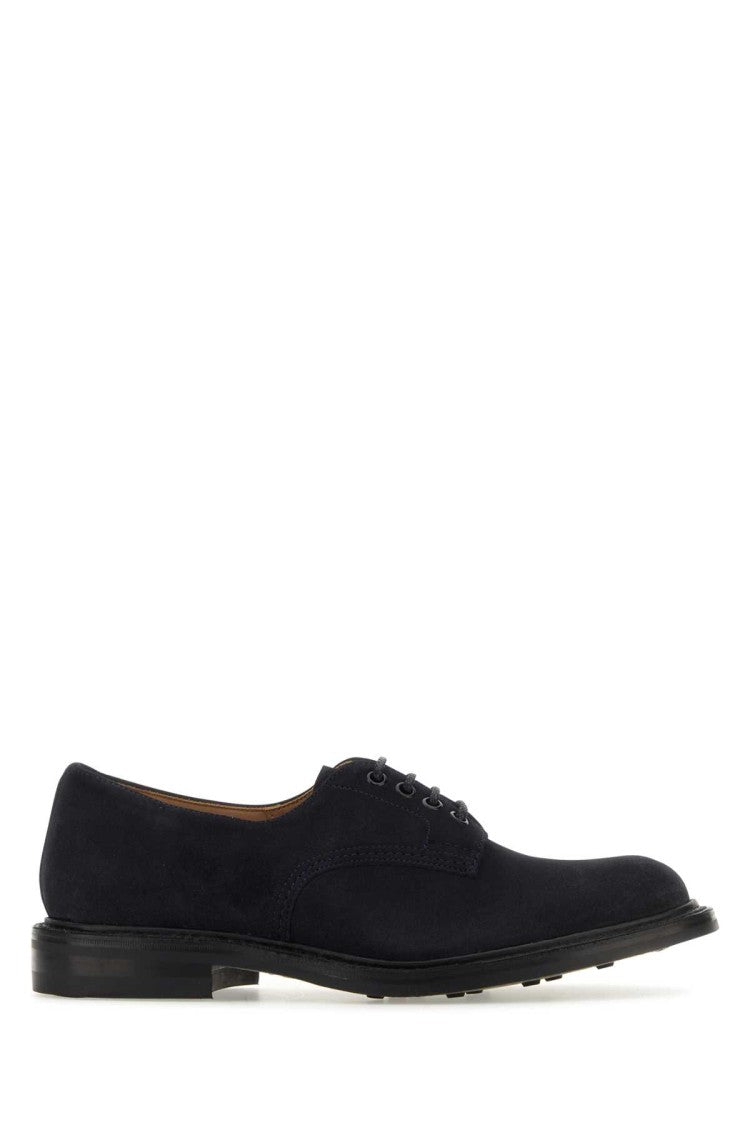 Tricker's Midnight Blue Suede Daniel Lace-Up Shoes