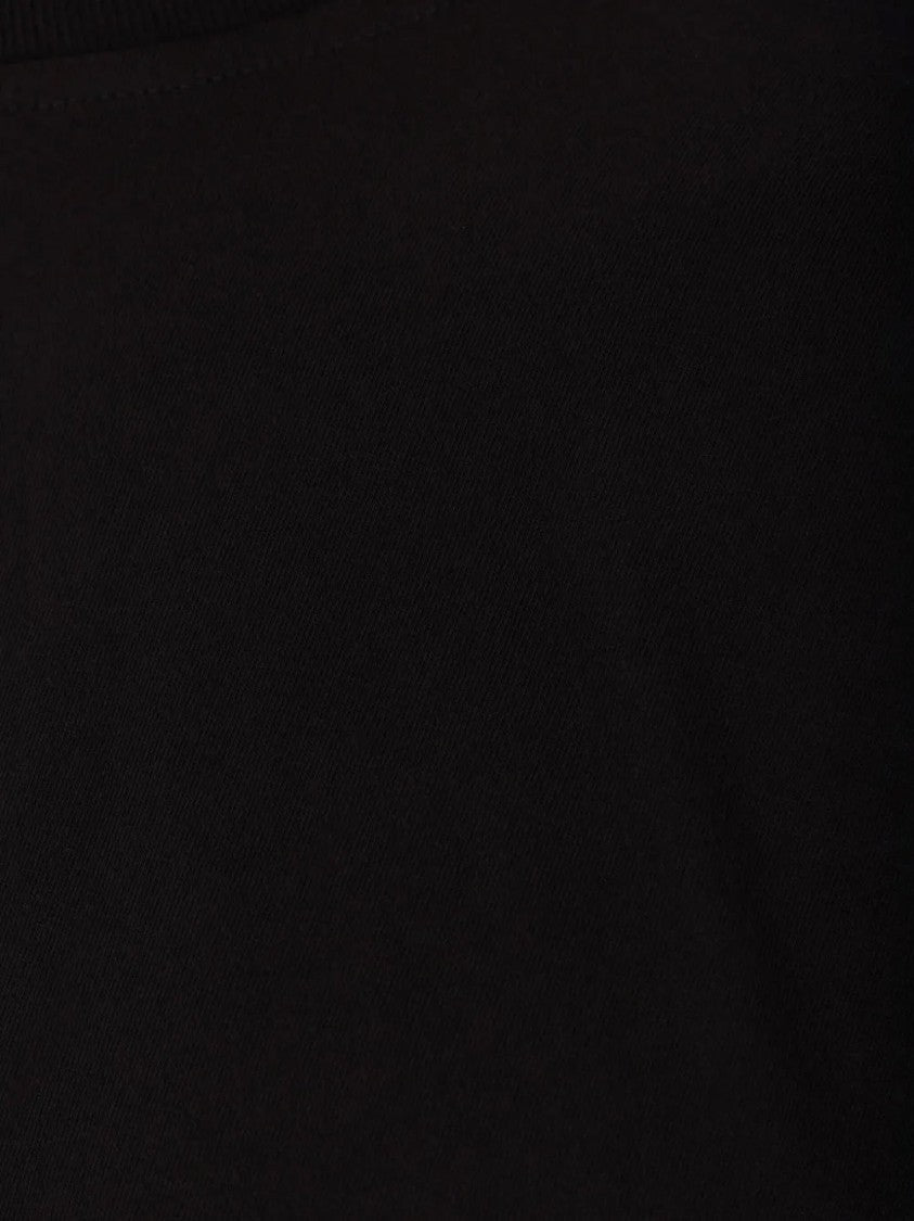 Rick Owens Relaxed Fit Black Cotton Crew Neck T-Shirt