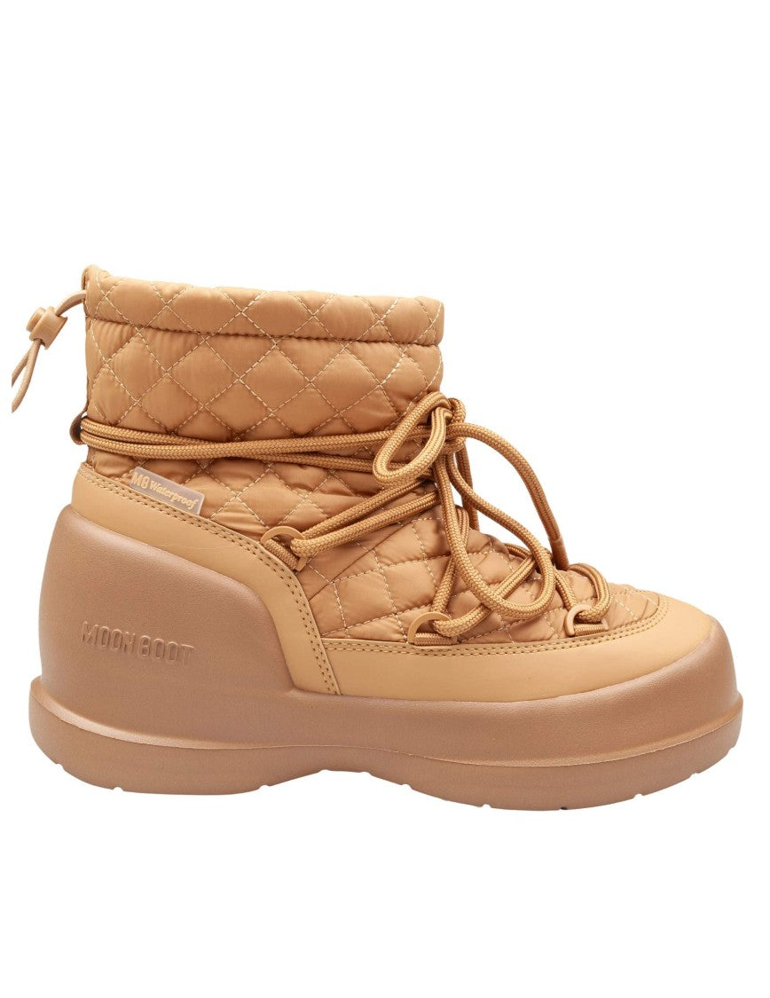 Moon Boot Quilted Half-Moon Mid Boot, Sand