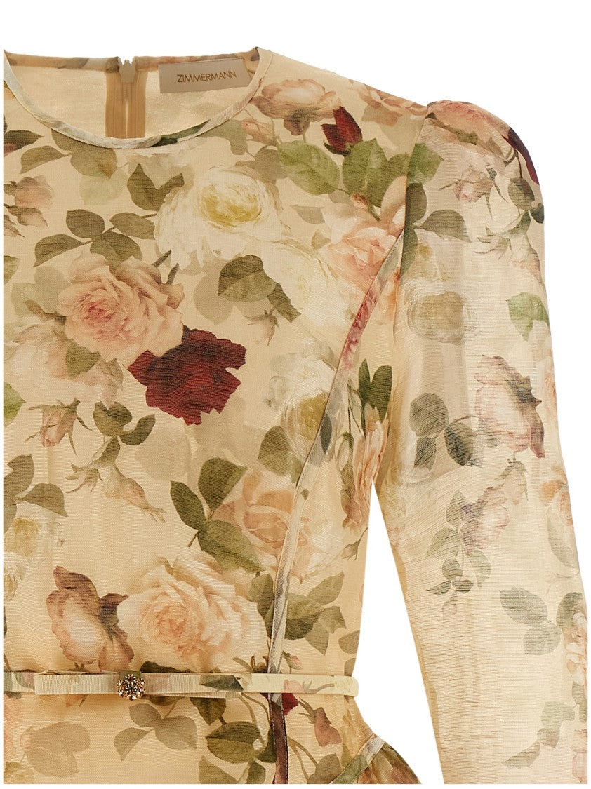 Zimmermann 'Hypnotic Lace Trim Mini' Dress