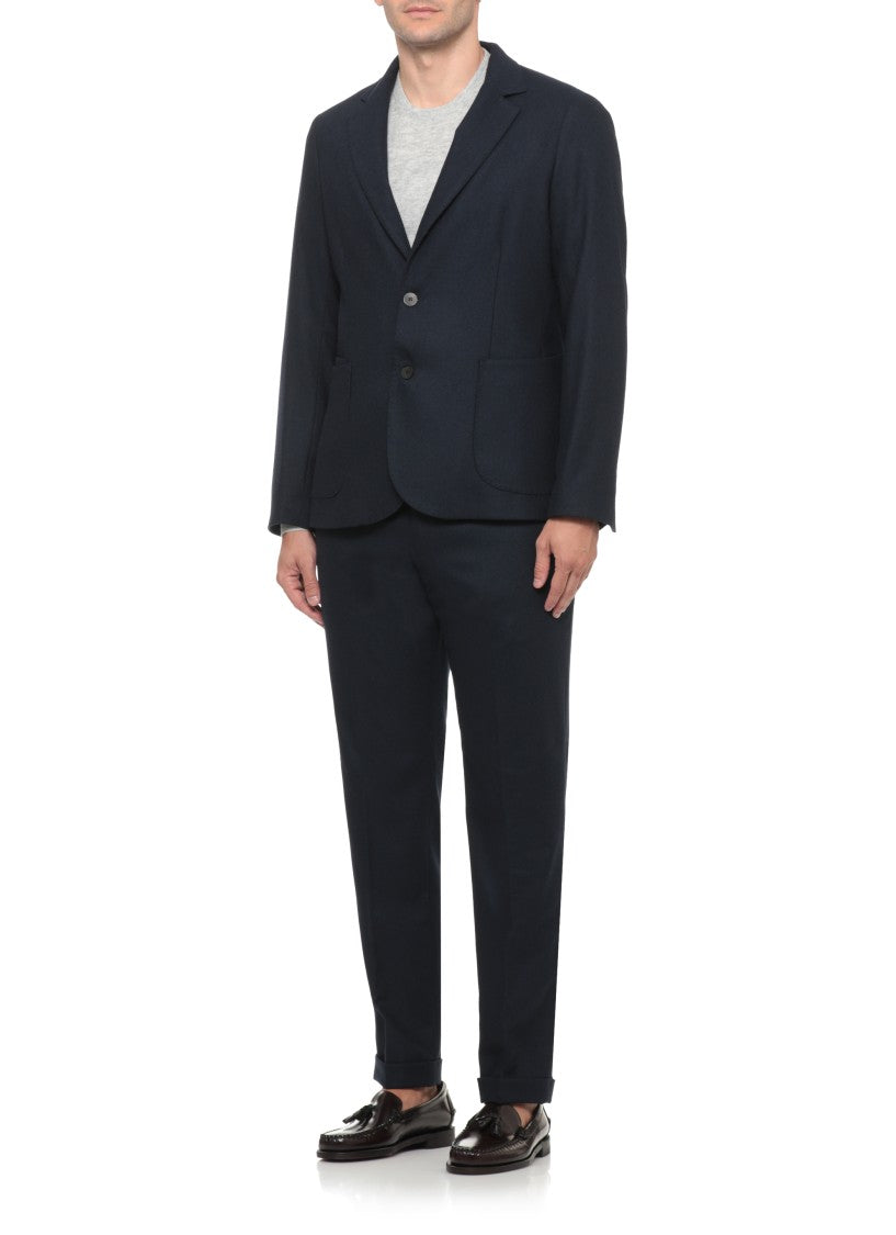 Devore Tailored Wool Jacket With Classic Lapel And Button Details