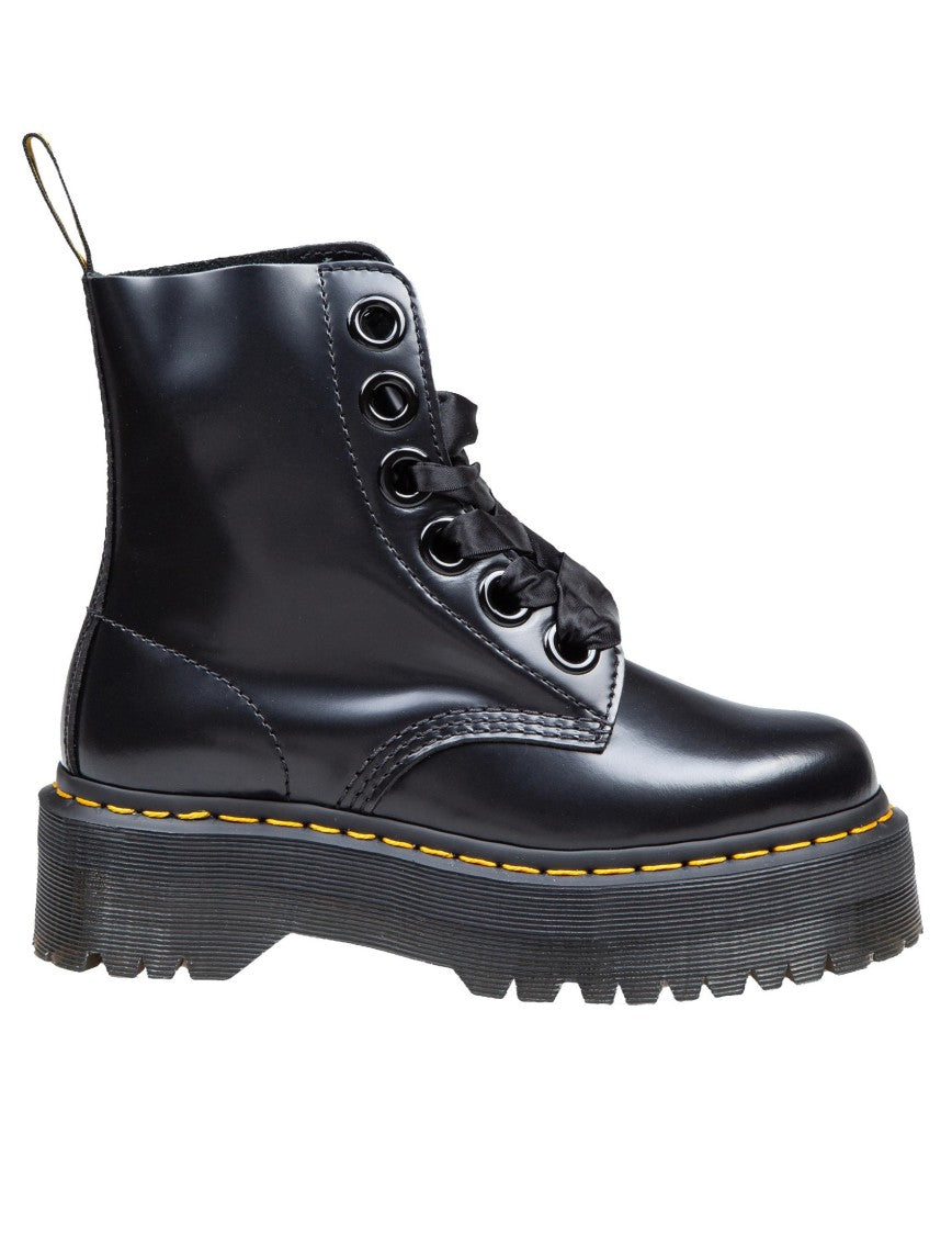 Dr. Martens Molly Anfibio In Leather Color Black