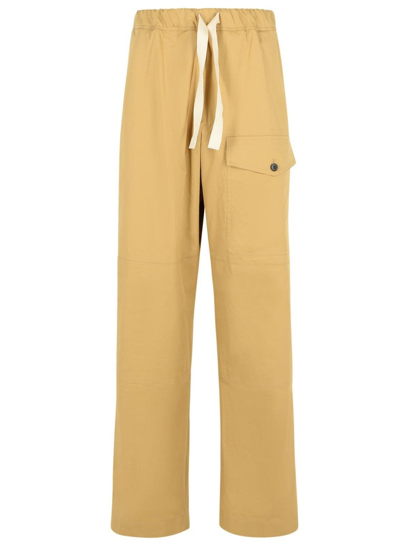 Dries Van Noten Pannoch' Beige Cotton Pants