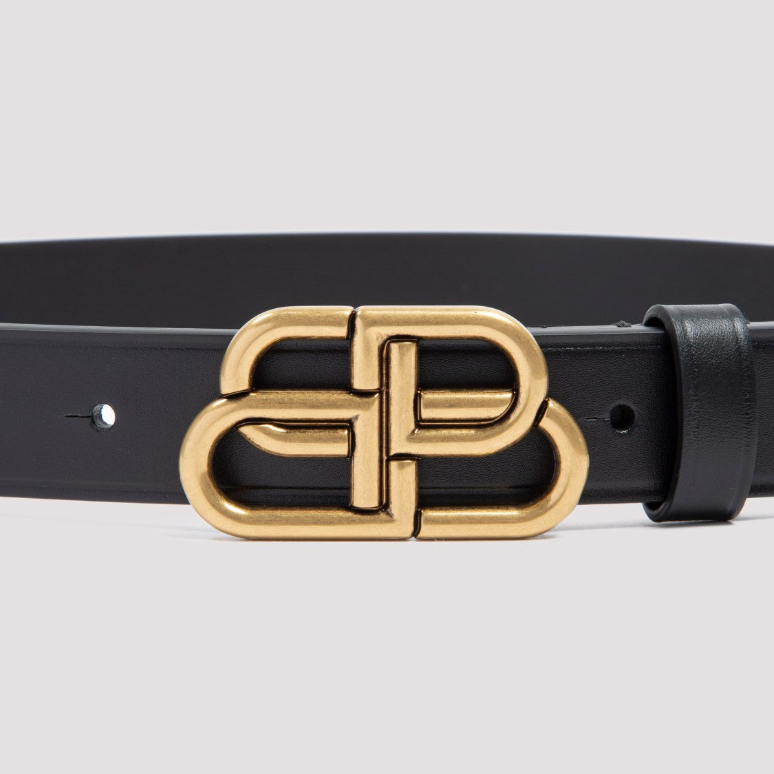 Balenciaga Black Bb Thin Belt