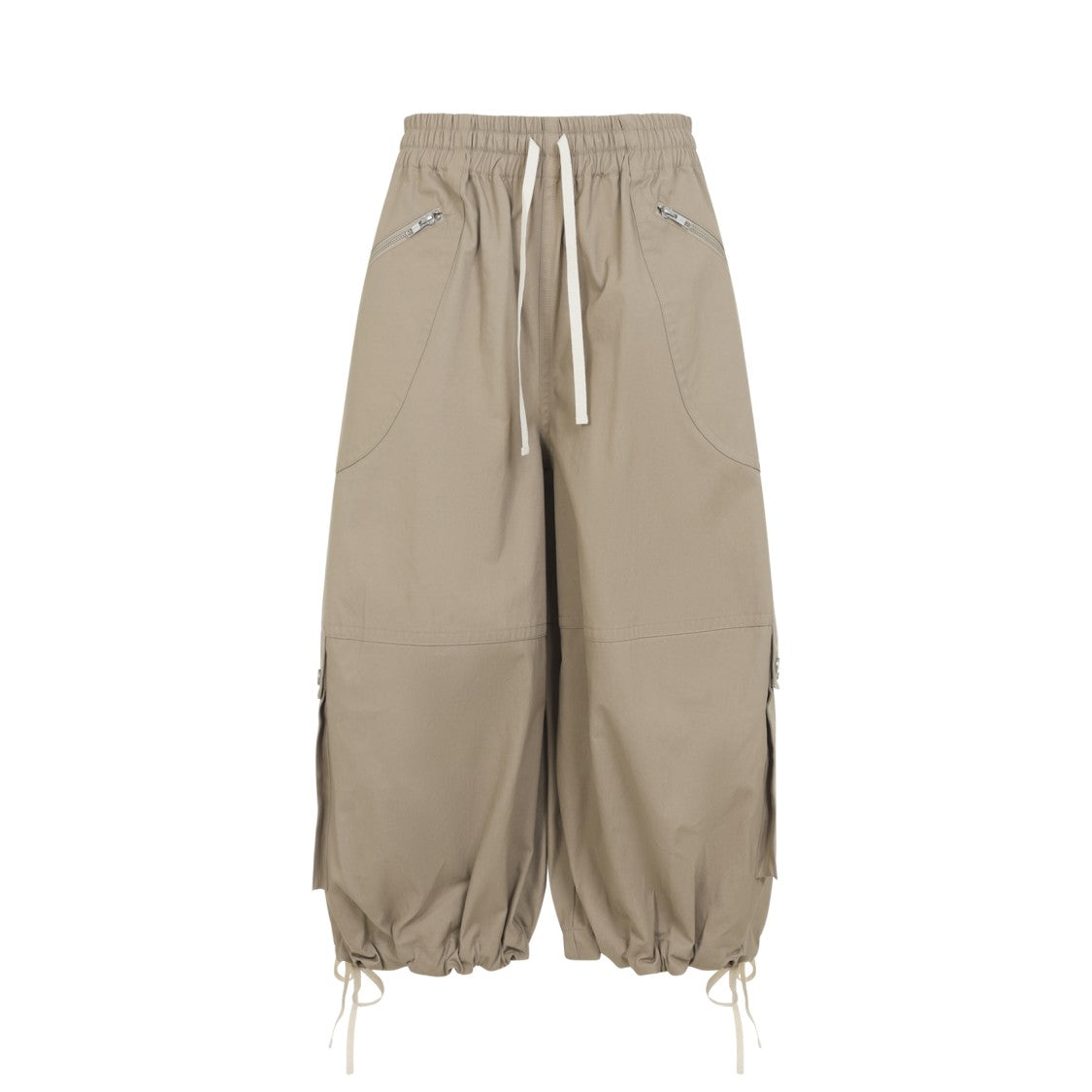 Co Utility-Inspired Wide-Leg Trousers With Adjustable Drawstring And Cargo Pockets