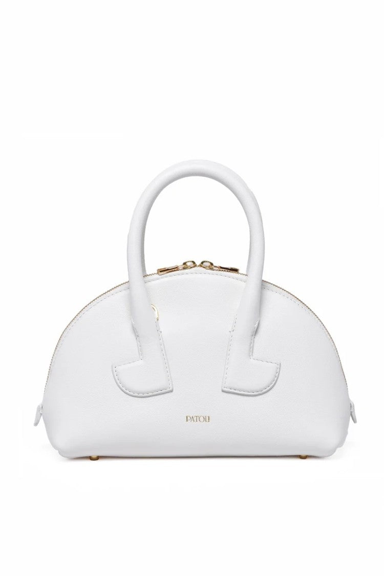 Patou Leather Shoulder Bag - White