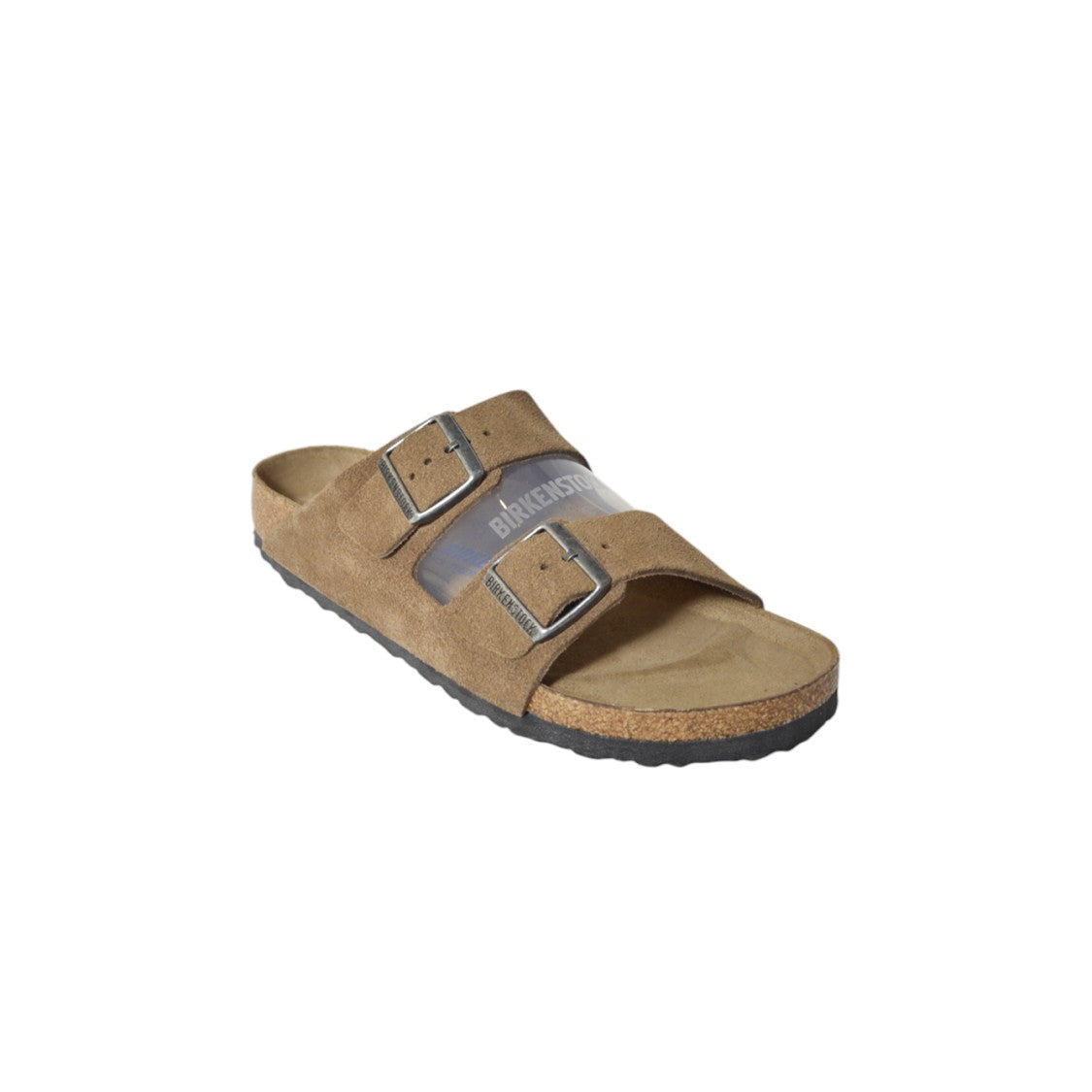 Birkenstock Suede Sandals With Adjustable Straps And Cork Footbed